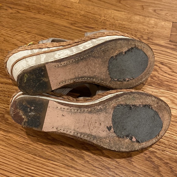 Prada leather wedges with ankle strap buckle size 38. - Picture 6 of 6